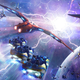 Space-themed concept art from Guardians of the Galaxy: Cosmic Rewind.